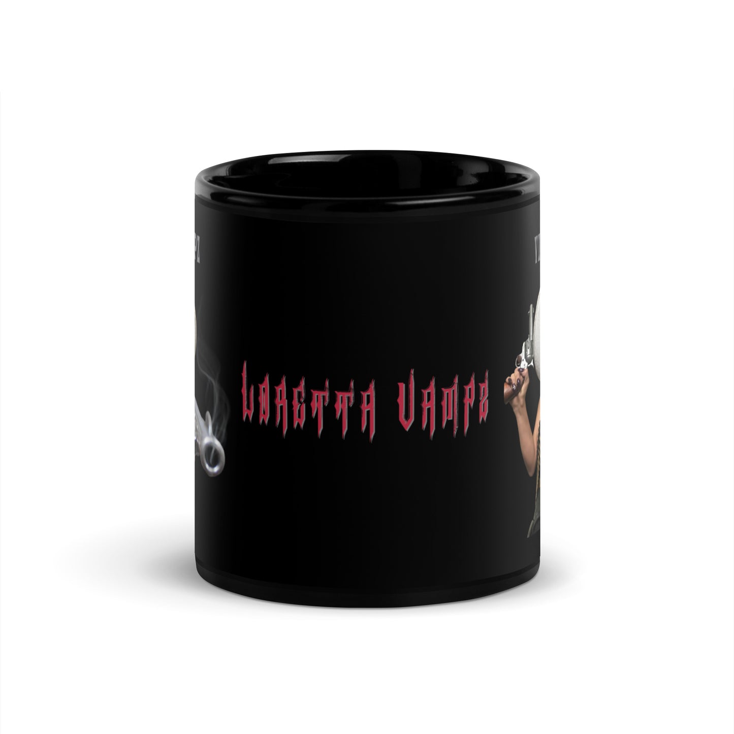 Viva La Vampz Black Glossy Mug