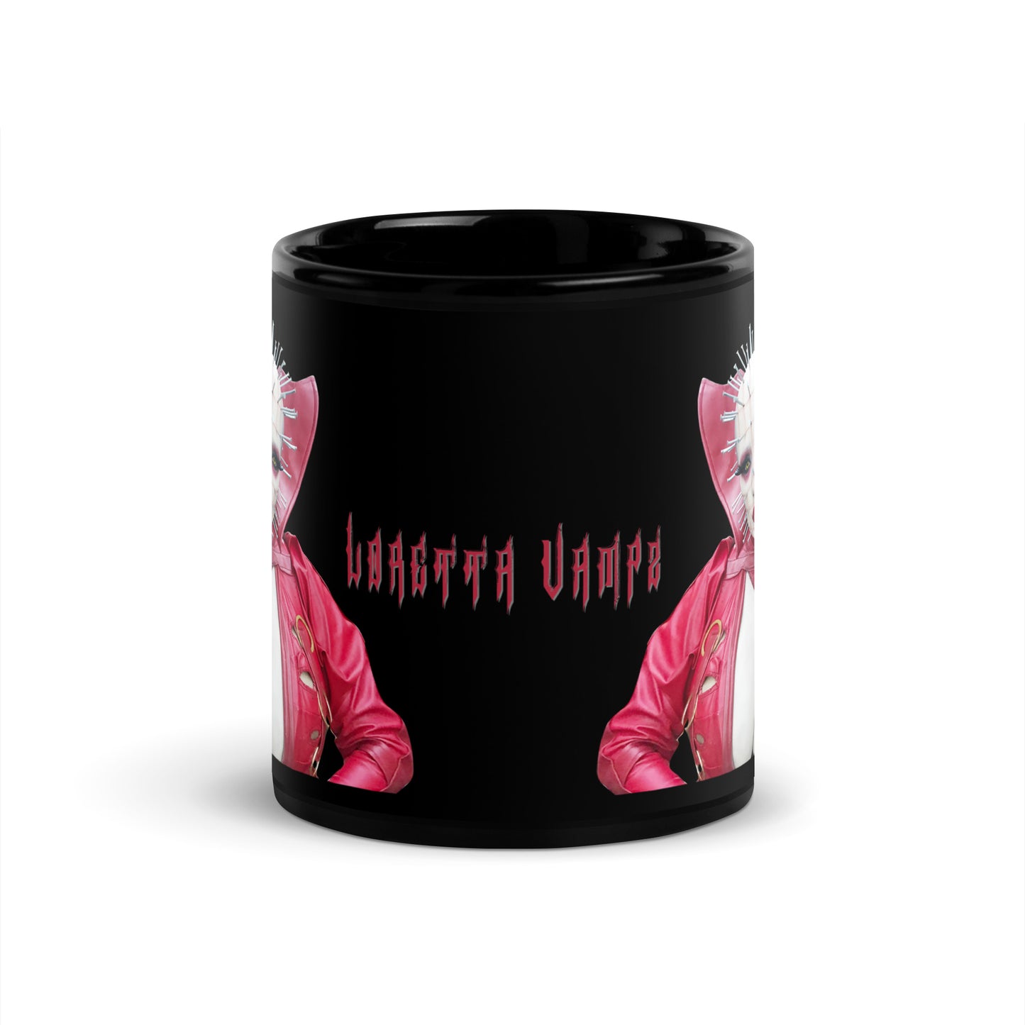 RED PINHEAD Black Glossy Mug