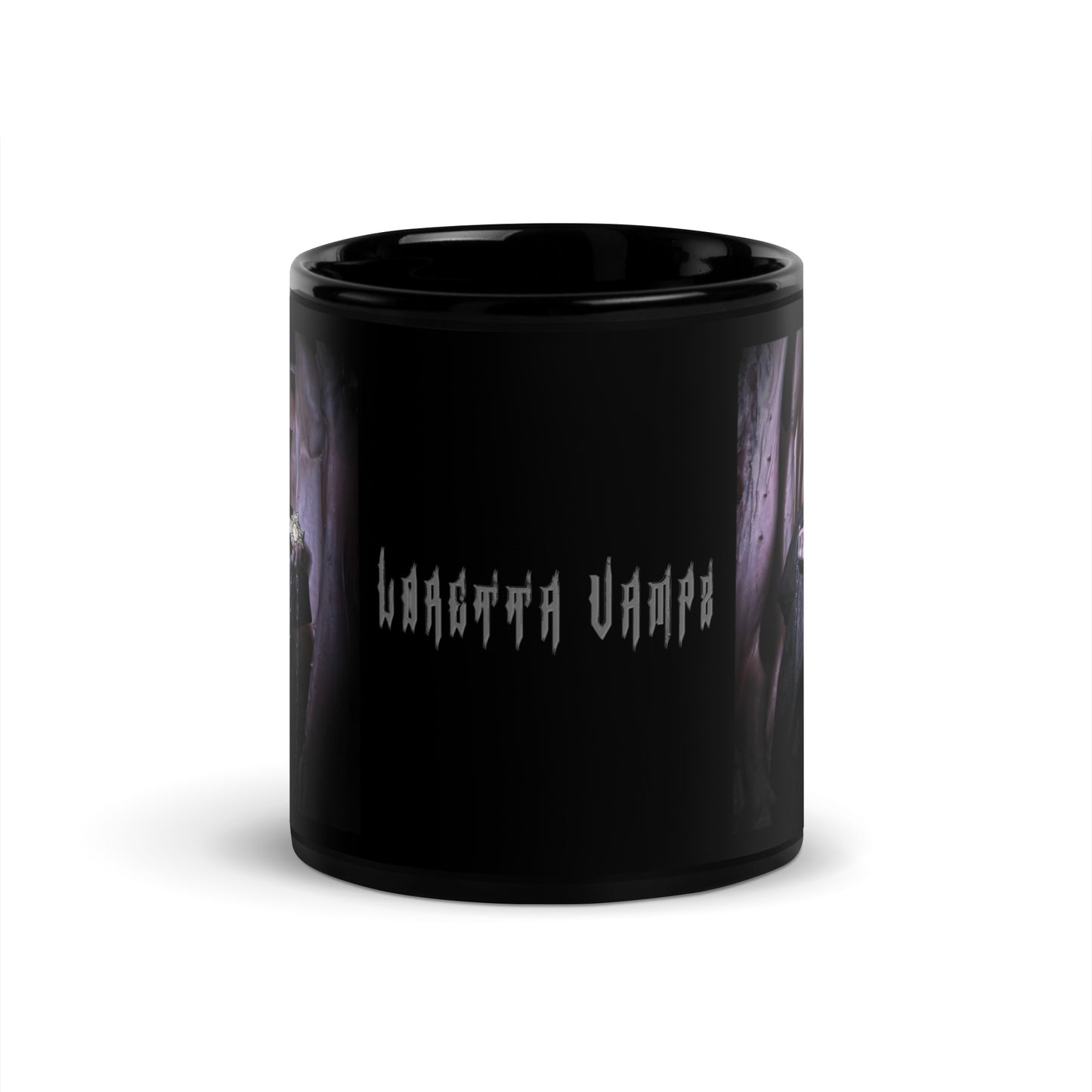 Vampz Lady Pinhead Black Glossy Mug