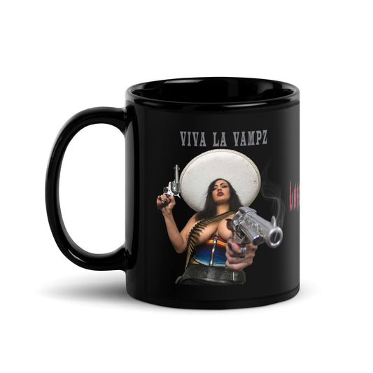 Viva La Vampz Black Glossy Mug