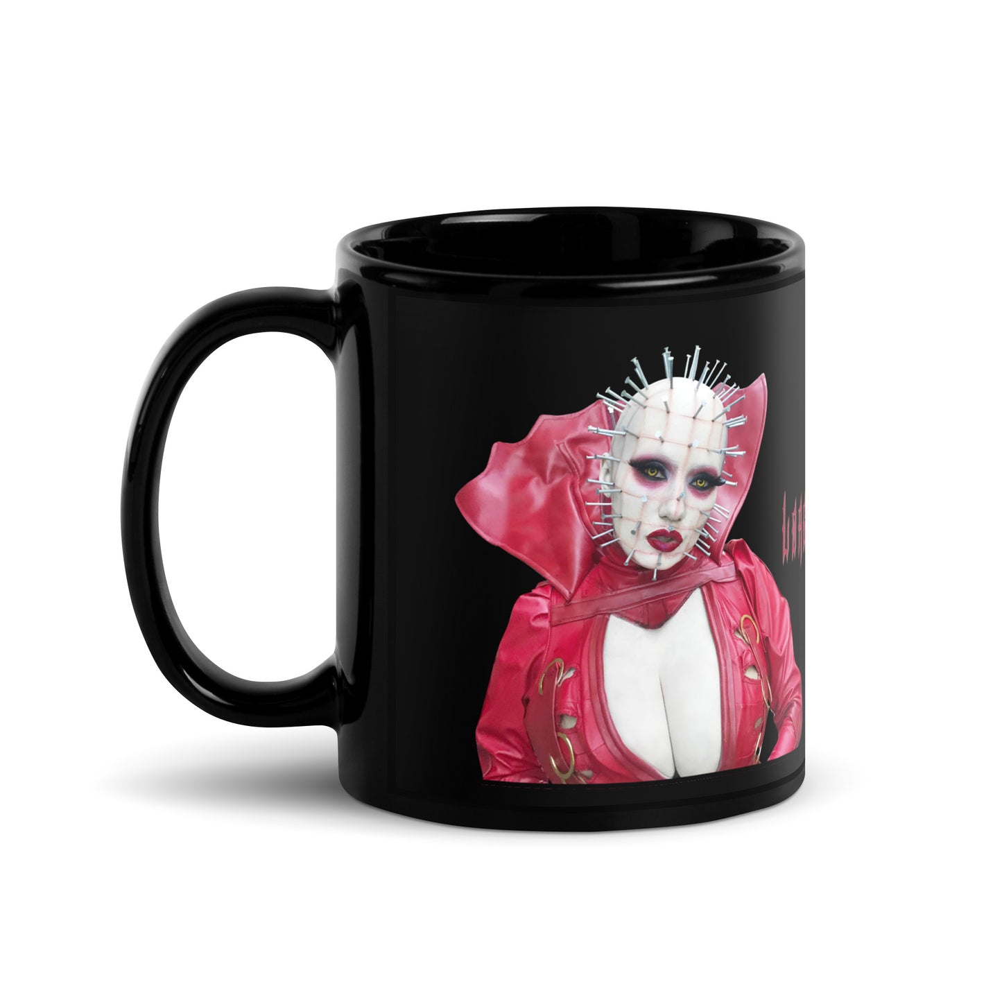 RED PINHEAD Black Glossy Mug