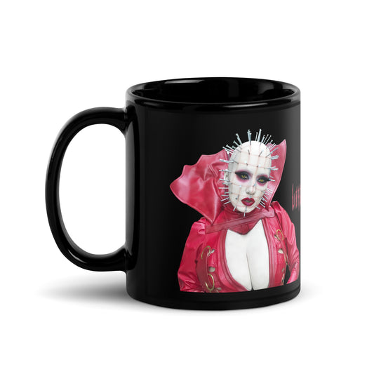 RED PINHEAD Black Glossy Mug