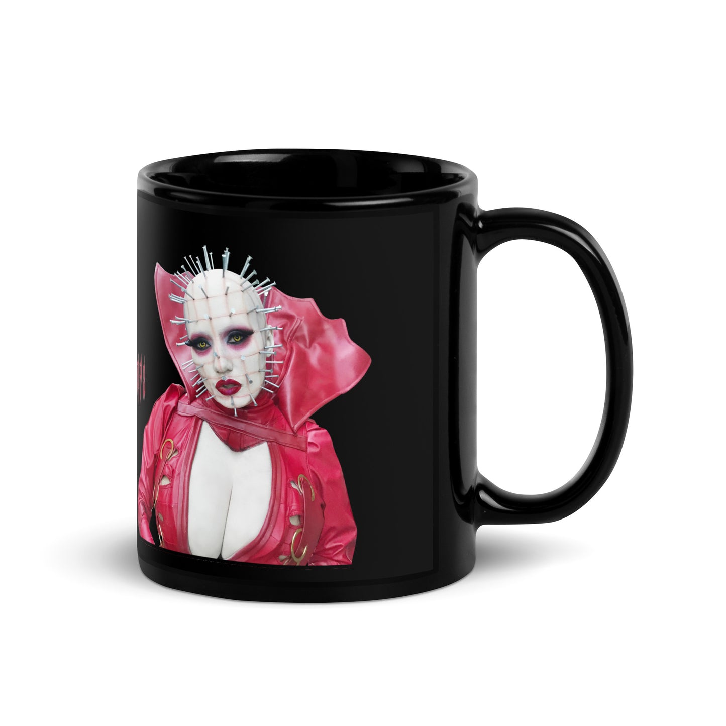 RED PINHEAD Black Glossy Mug