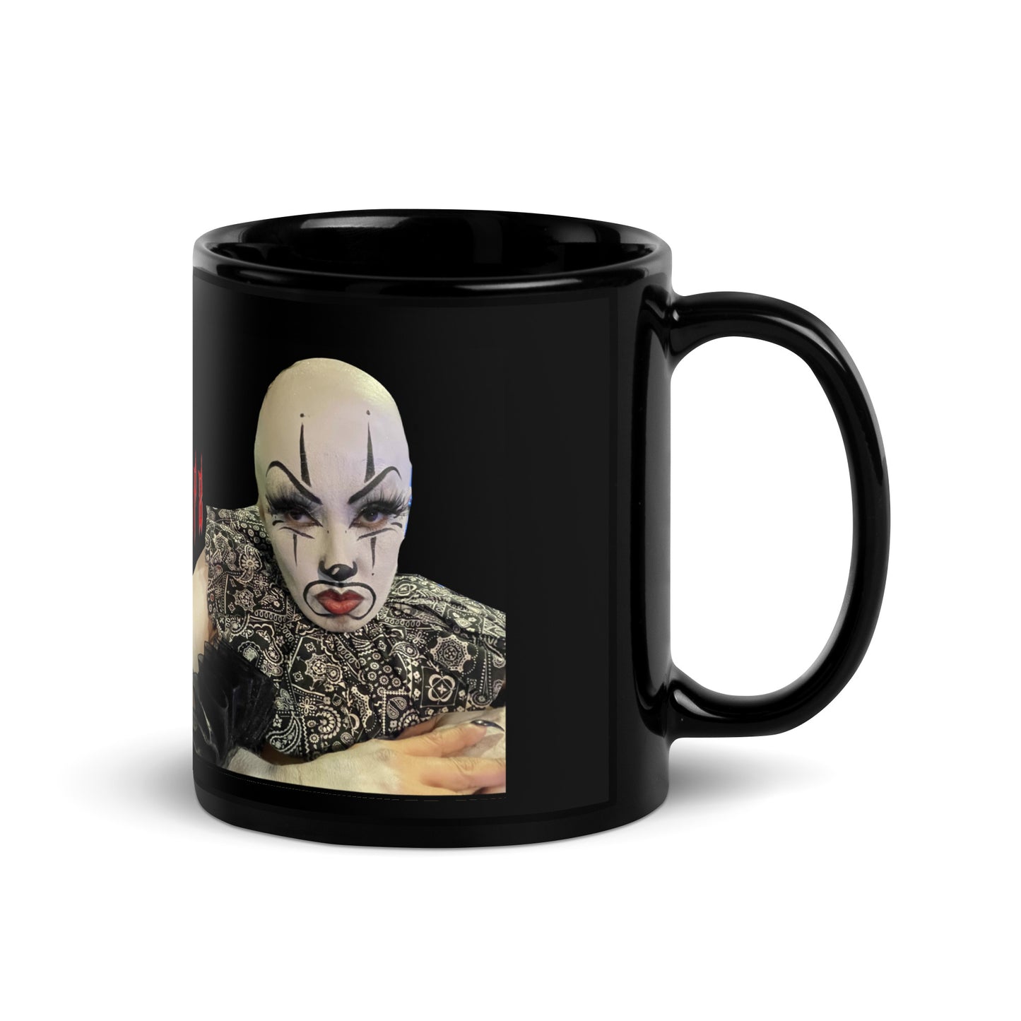 Joker Chola Clown Black Glossy Mug