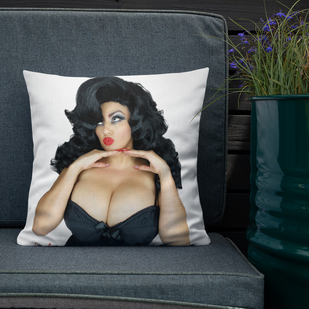 Loretta Vampz pinup Premium Pillow