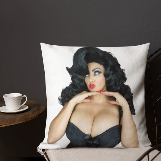 Loretta Vampz pinup Premium Pillow
