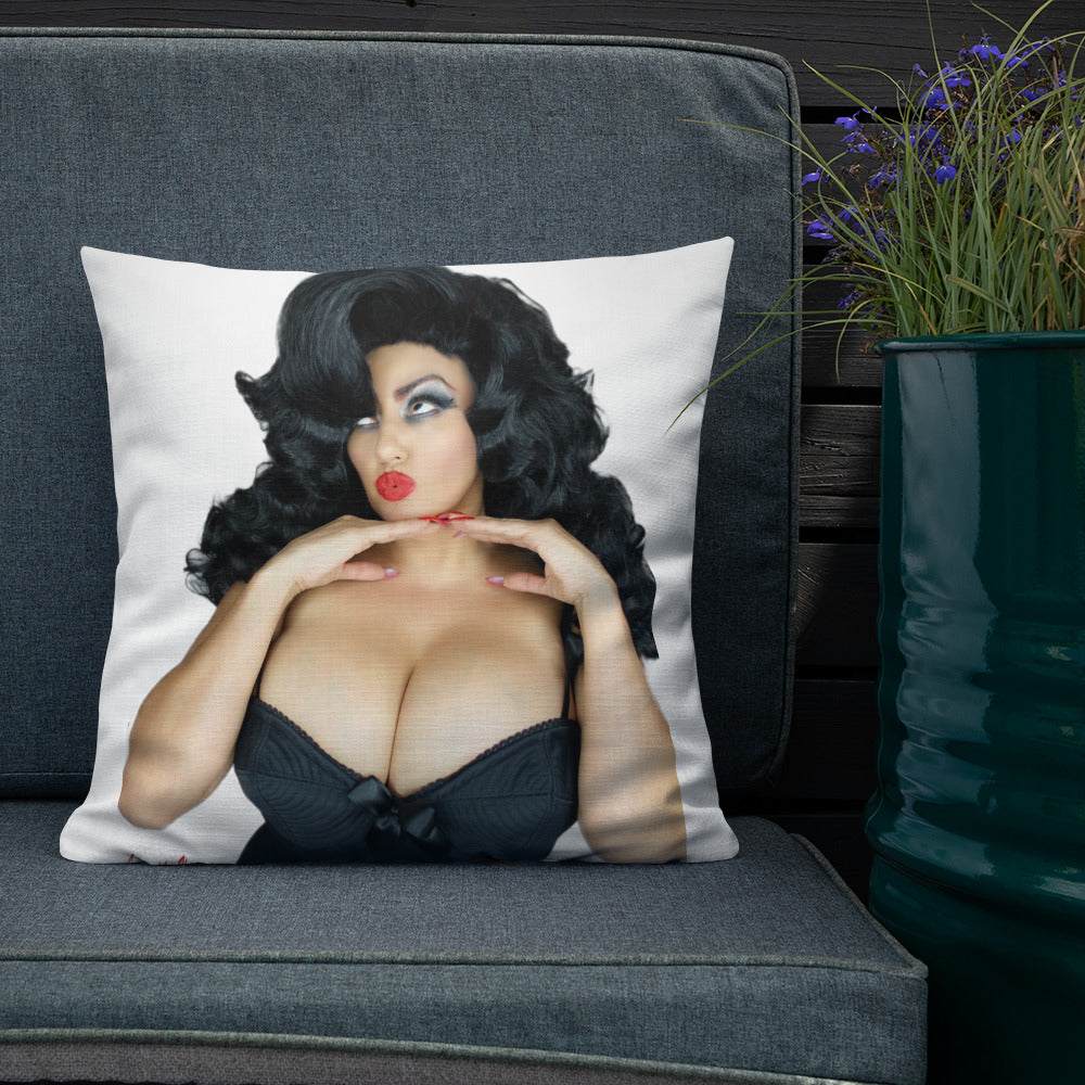 Loretta Vampz pinup Premium Pillow