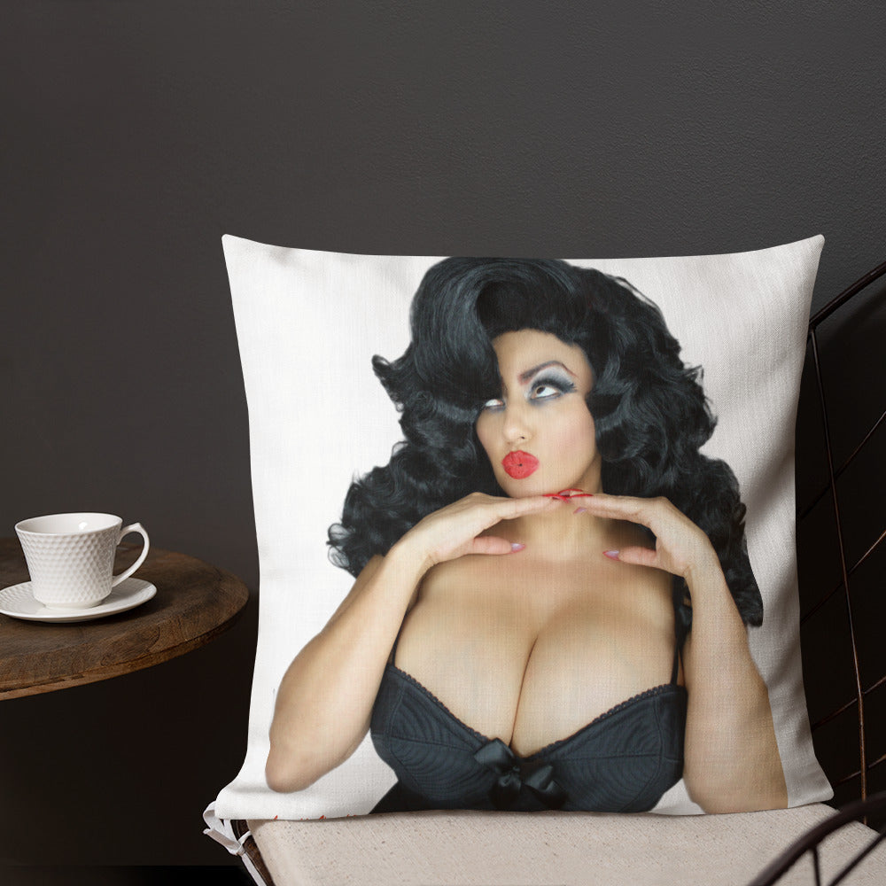 Loretta Vampz pinup Premium Pillow